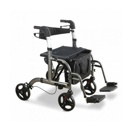 INTERMED ANDADOR PLEGABLE ESTRUCTURA DE ALUMINIO - 4 RUEDAS