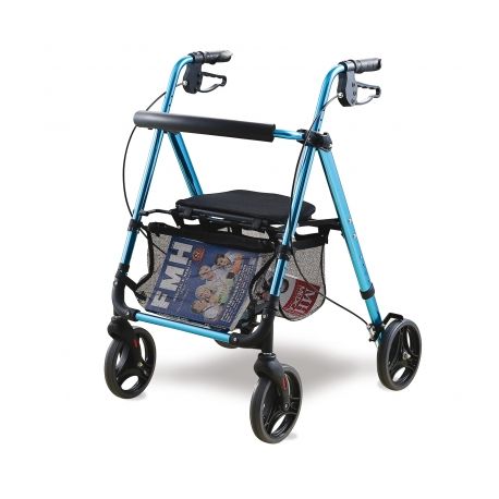 INTERMED ANDADOR DE ALUMINIO PLEGABLE - WITH 4 RUEDS AND CESTINE (VIENNA)