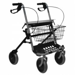INTERMED FOLDING STEEL WALKER - WITH 2 WHEELS AND 2 STRUTS (ROME)