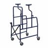 INTERMED AXILLARY AMBULATOR - PAINTED STEEL - 4 WHEELS - HEIGHT ADJUSTABLE (AD-64)