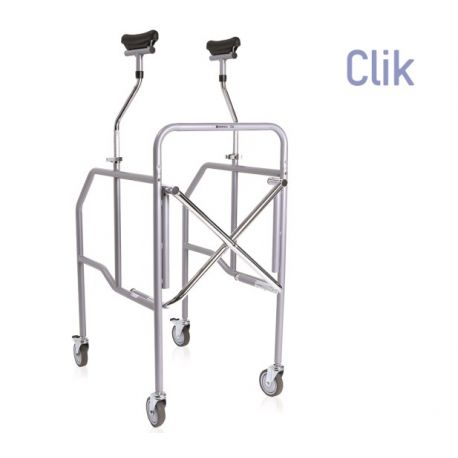 MORETTI ANDADOR DE ACERO PINTADO PLEGÁVEL CON APOYO AXILAR (RP756S)