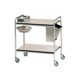 MORETTI CARRO EQUIPADO CON DOS ESTANTES - CM90X60X80H