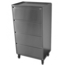 GIMA CHARGE DES INSTRUMENTS EN INOX - 4 CAJONES