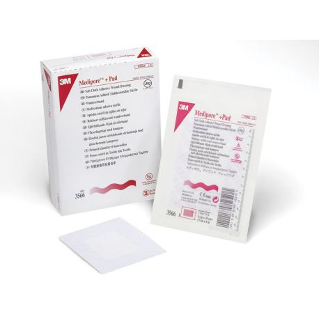 3MTM MEDIPORETM + PAD - 10 X 10 CM (25 UDS)