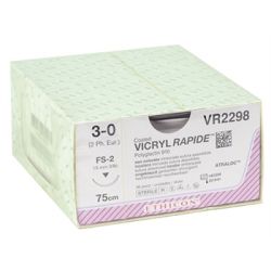 VICRYL RAPID SUTURE ABSORBABLE ETHICON VICRYL RAPID - MISCELLANEOUS CALIBERS (36 PCS)