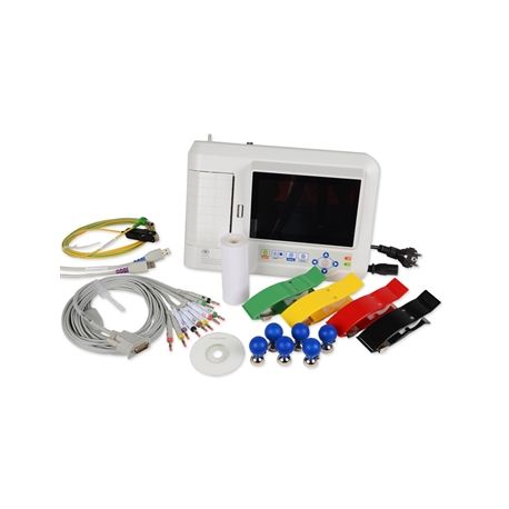 CONTEC ECG CONTEC 600G - ELETROCARDIÓGRAPH 12 DERIVATIONEN, 3/6 KANALES, INTERPRETATIVE, MIT PANTALLA