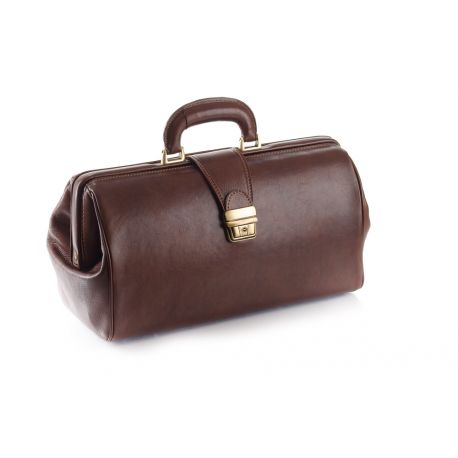 MORETTI LEATHER CASE FOR DOCTORS - COMPACT MODEL - BLACK