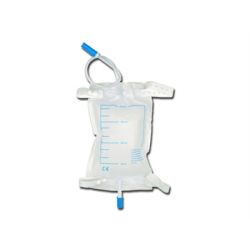 GIMA ORINA BOLSA FÜR PIERNA DE 750 CC - TUBO 10 CM und VÁLVULA ANTIRREFLUJO (30 UDS)