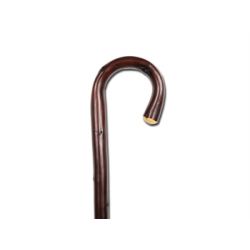 GIMA BASTÓN DE MADERA CROOK ESTILO CASTAÑA - CARGA 100 KG