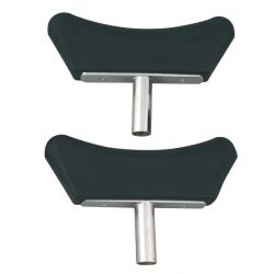 MORETTI PADDED SHOULDER RESTS WITH ROD (PAIRS)