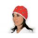 GIMA GORRO QUIRÚRGICO ALGODÓN - FANTASY - ROJO
