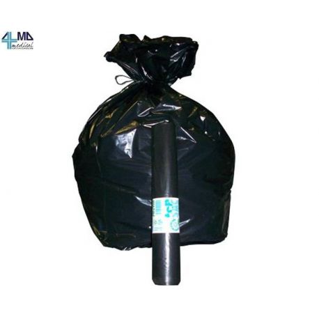 ALMAMEDICAL BASURA BOLS - 70X110 CM - 120 LT - 30 MICRAS - NEGRO (40 UDS)