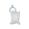 GIMA ORINA BOLSA 2000 CC - TUBO 130 CM et VÁLVULA ANTIRREFLUJO (200 UDS)