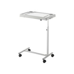 GIMA MESA DE CAMA DE PLÁSTICO CON RUEDAS