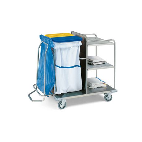 GIMA  LAUNDRY TROLLEY - STAINLESS STEEL