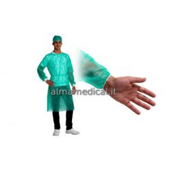 BETATEX BATA EN TST CON ELÁSTICO EN LAS MUÑECAS - VERDE - 110X136 CM (CAJA 10 UDS) 