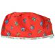 GIMA GORRO QUIRÚRGICO ALGODÓN - FANTASY - ROJO