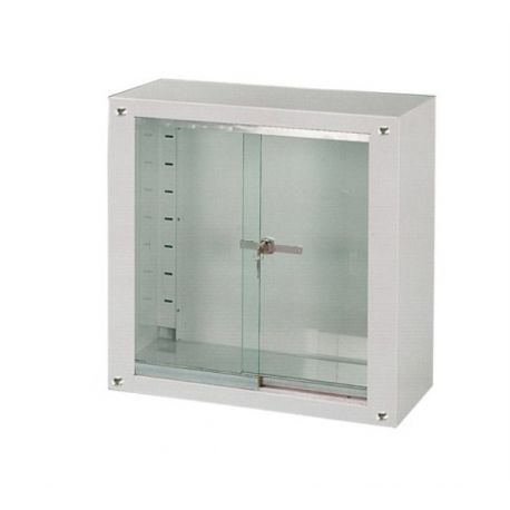 MORETTI ARMARIO VITRINA DE PARED - CON DOS PUERTAS DESLIZANTES DE CRISTAL