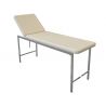 GIMA CLASSIC EXAMINATION COUCH - CHROMED - BEIGE - ORANGE