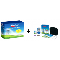 GIMA KIT MEDIDOR DE COLESTEROL MISSION® + 25 TEST CONTROLO DE COLESTEROL TOTAL + TUBOS CAPILARES 10ML