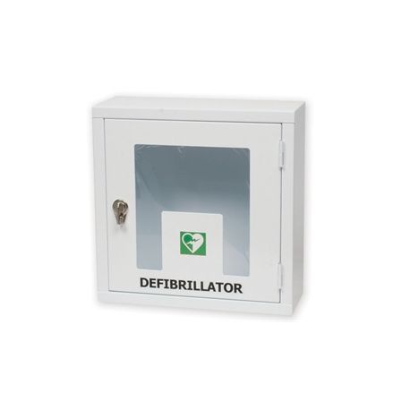 GIMA ARMARIO DE METAL CON ALARMA PARA DESFIBRILADORES - USO INTERIOR - BLANCO