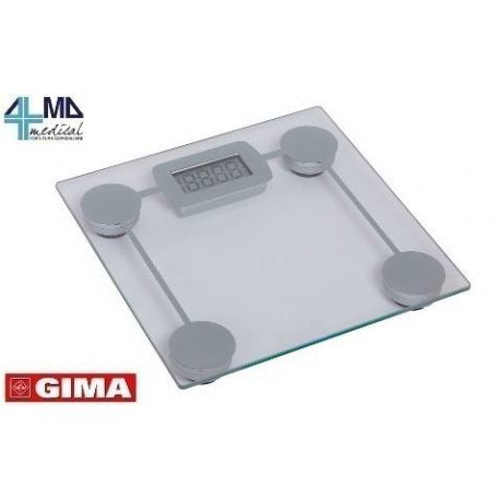 GIMA BASCULA DE SUELO DIGITAL DE VIDRIO