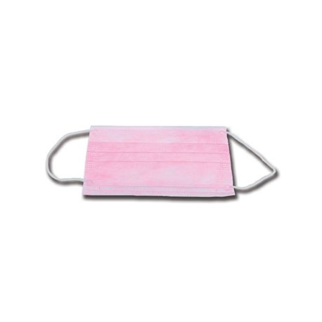 GIMA MASCARILLA ADULTATIVA NO TST A 3 CAPAS - ROSA COM AURICULARES (1.000 UDS)