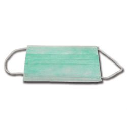 GIMA MASCARILLAS 3 CAPAS FILTRO 99% VERDE - CON ELÁSTICO (50 UDS)