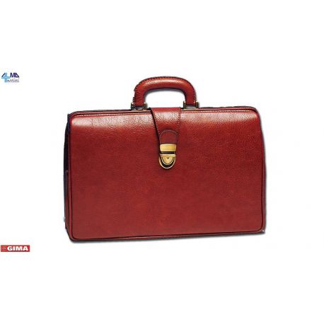 GIMA MALETIN DE MEDICO USO PROFESSIONAL MODELO GRANDE ARIZONA - PIEL SINTETICA -COGNAC