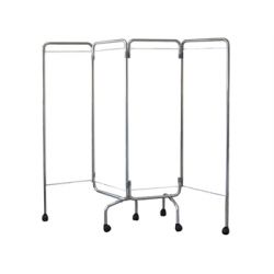 GIMA BIOMBO DE 4 CUERPOS CON RUEDAS - MARCOS SIN TELA