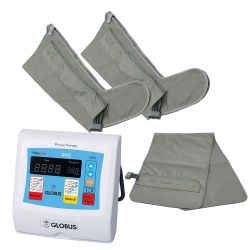 GLOBUS PRESSOTHERAPY PRESSCARE G200M-3 WITH TWO LEGS + ABDOMINAL GIRDLE + FREE PAIR OF TNT LEGS